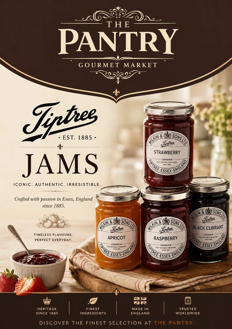 The Pantry, Mauritius gourmet market — product poster